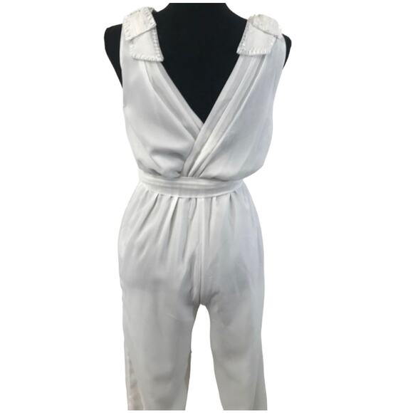 Modcloth‎ Eventful Elation White Jumpsuit Career Workwear Business Xs - Picture 5 of 6
